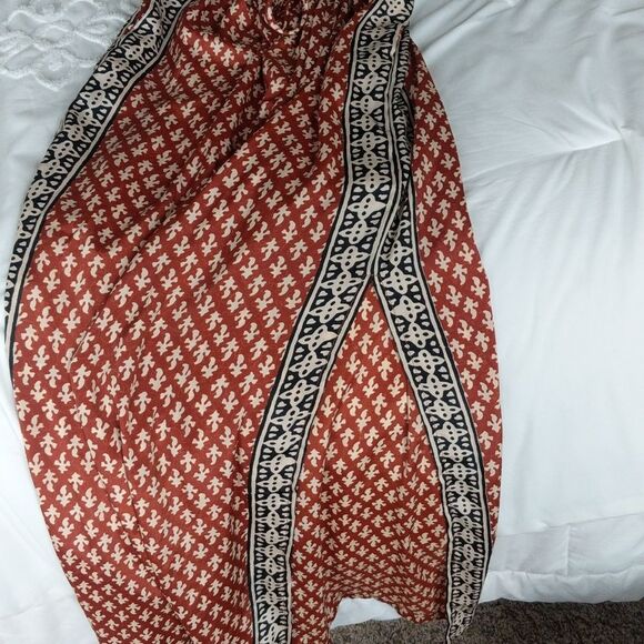 Elan Strapless Moroccan Print Strapless Jumpsuit - Picture 7 of 13